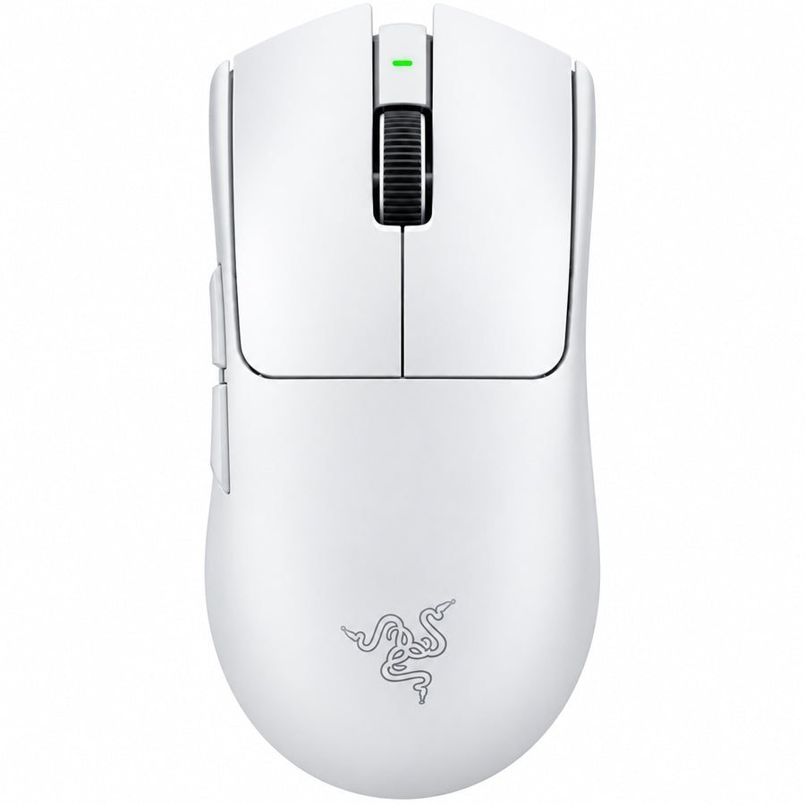 Razer Viper V4 Pro wireless gaming mouse white top view
