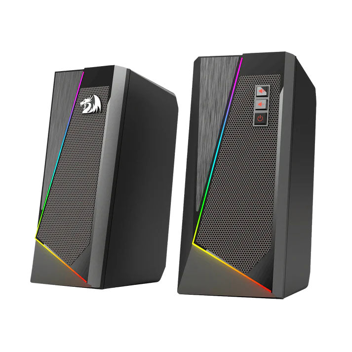 Redragon GS520 Anvil RGB desktop speakers black main product view