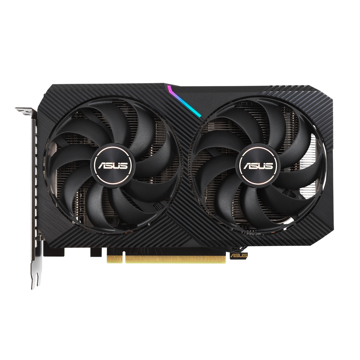 ASUS Dual GeForce RTX 3060 V2 OC Edition 12GB graphics card front view