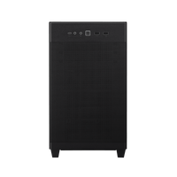 ASUS Prime AP201 Tempered Glass black micro-ATX case 90DC00G0-B39010 front panel hero view