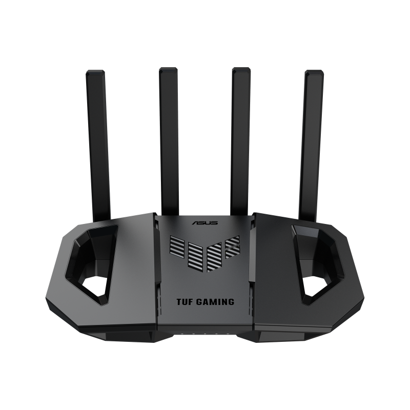 ASUS TUF Gaming BE3600 WiFi 7 gaming router, front view