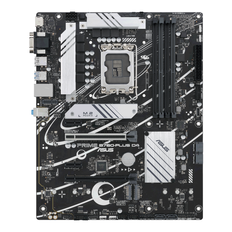 ASUS PRIME B760-PLUS D4 Intel LGA1700 ATX motherboard front view