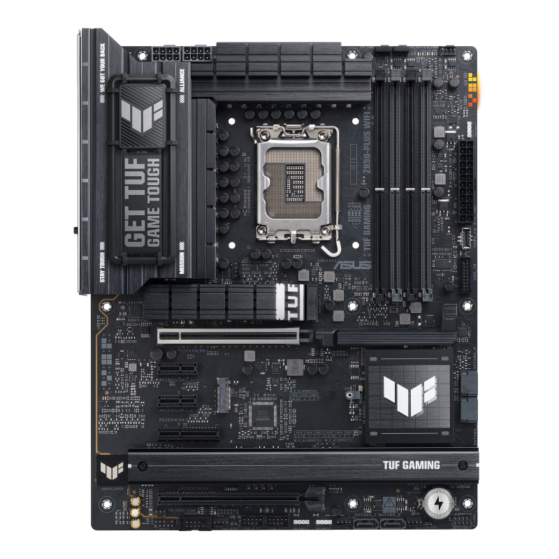 TUF GAMING Z890-PLUS WIFI motherboard front view (90MB1IQ0-M0EAY0)